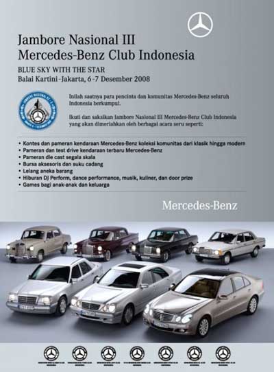MercedesBenz Club Indonesia MBCINA bekerja sama dengan MercedesBenz 